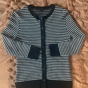 Black and white cardigan